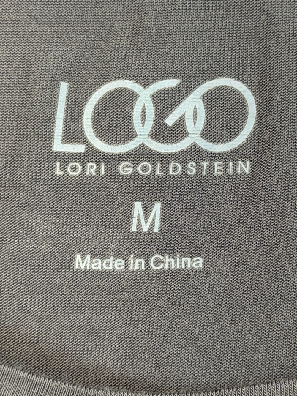 LOGO Asymmetric tunic tops. Dusty Rose and Charcoal with Sheer border - Picture 4 of 14